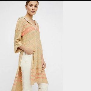 NWOT Free People Berkley Hooded Tunic Sweater - L